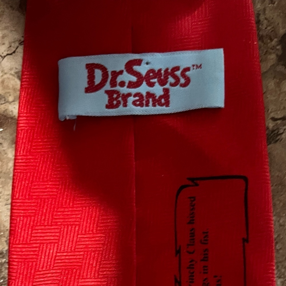 Dr. Seuss the Grinch Christmas Vintage Necktie tie - Picture 2 of 3